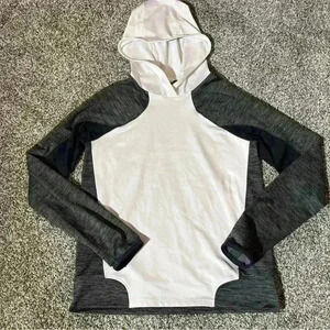 Under Armour ColdGear Pullover Hoodie Sweatshirt White/Gray Women’s Small